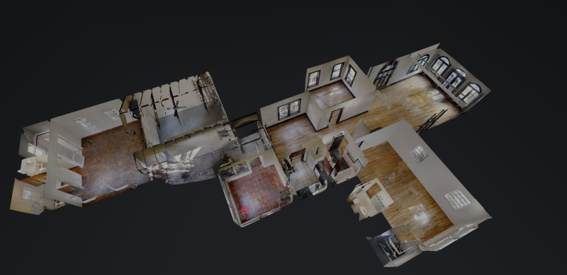 Matterport Dollhouse / 3D virtual tour / walk-through of 121 NE 92 St in Miami Shores