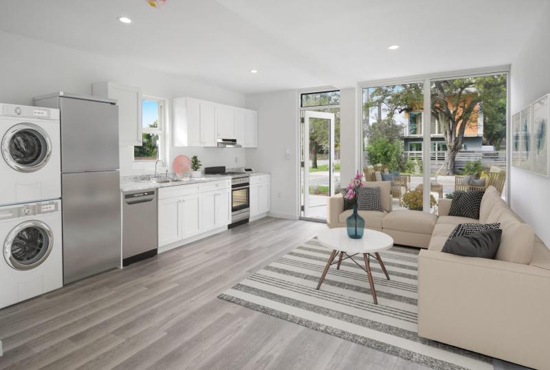Shipping Container Home Interior - Miami REALTORS Affordable housing prototype