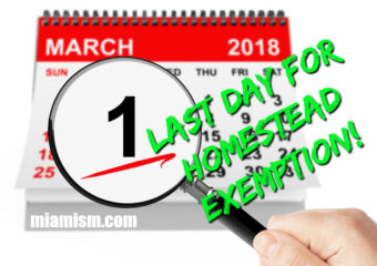 Homestead Exemption Reminder