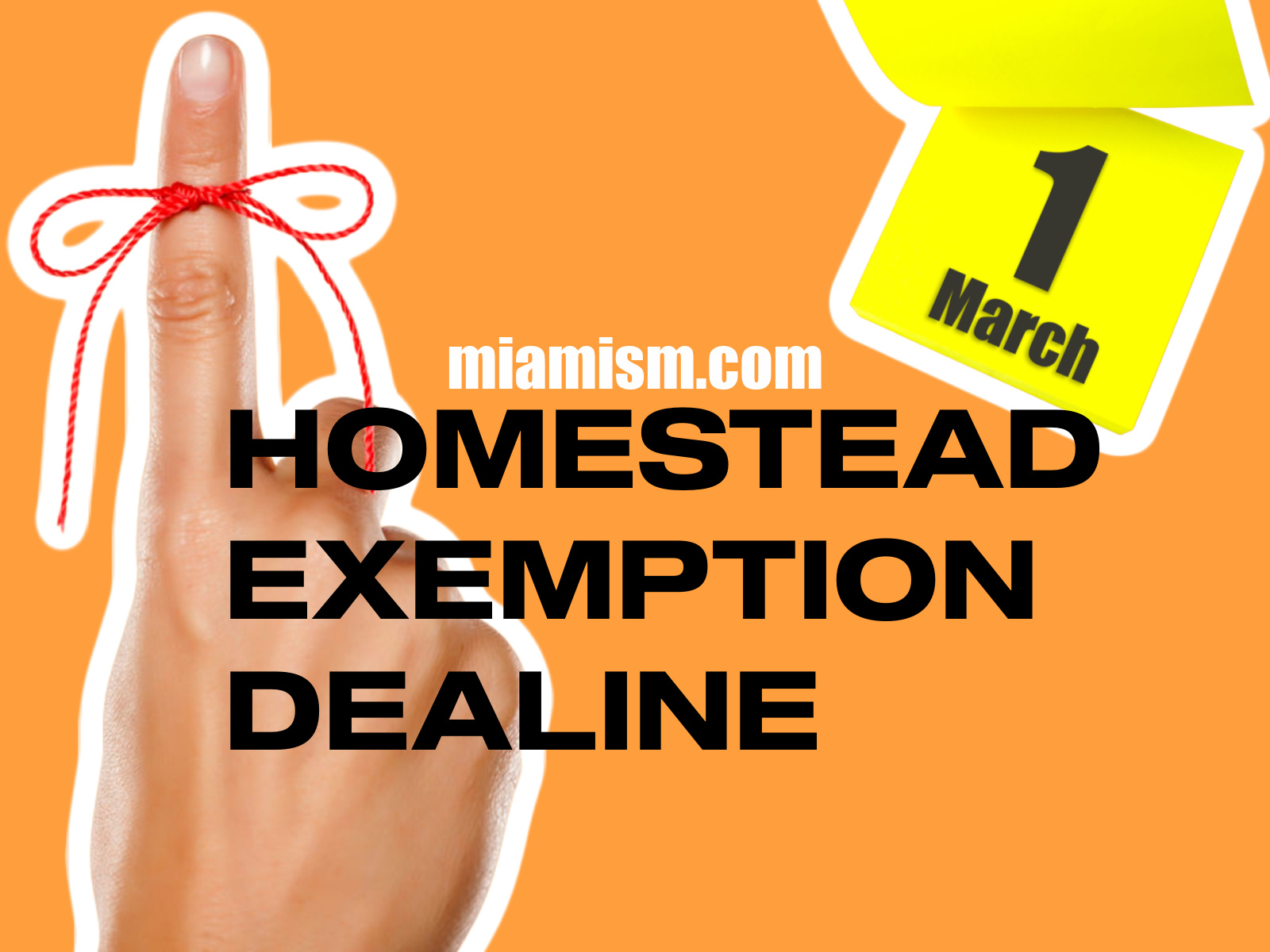 Homestead Exemption Reminder 2023 - Miamism