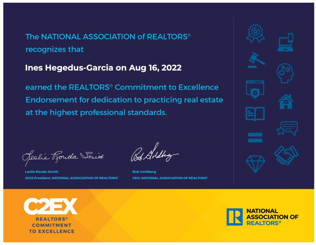 NAR c2ex endorsement - realtors commitment to excellence