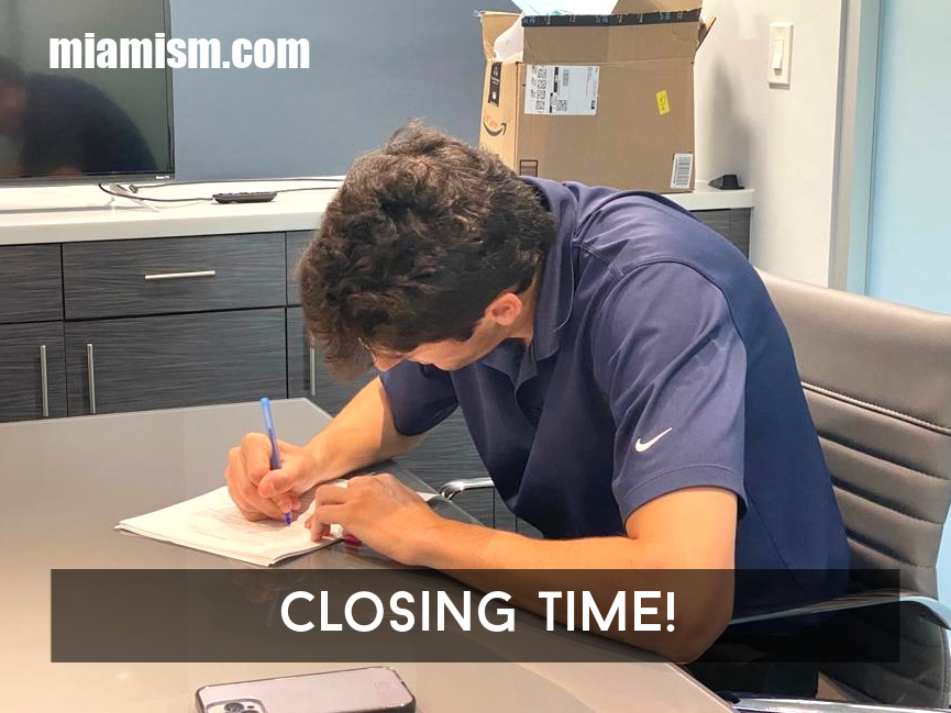 Danny Rubio at Closing with Miamism Sales Team