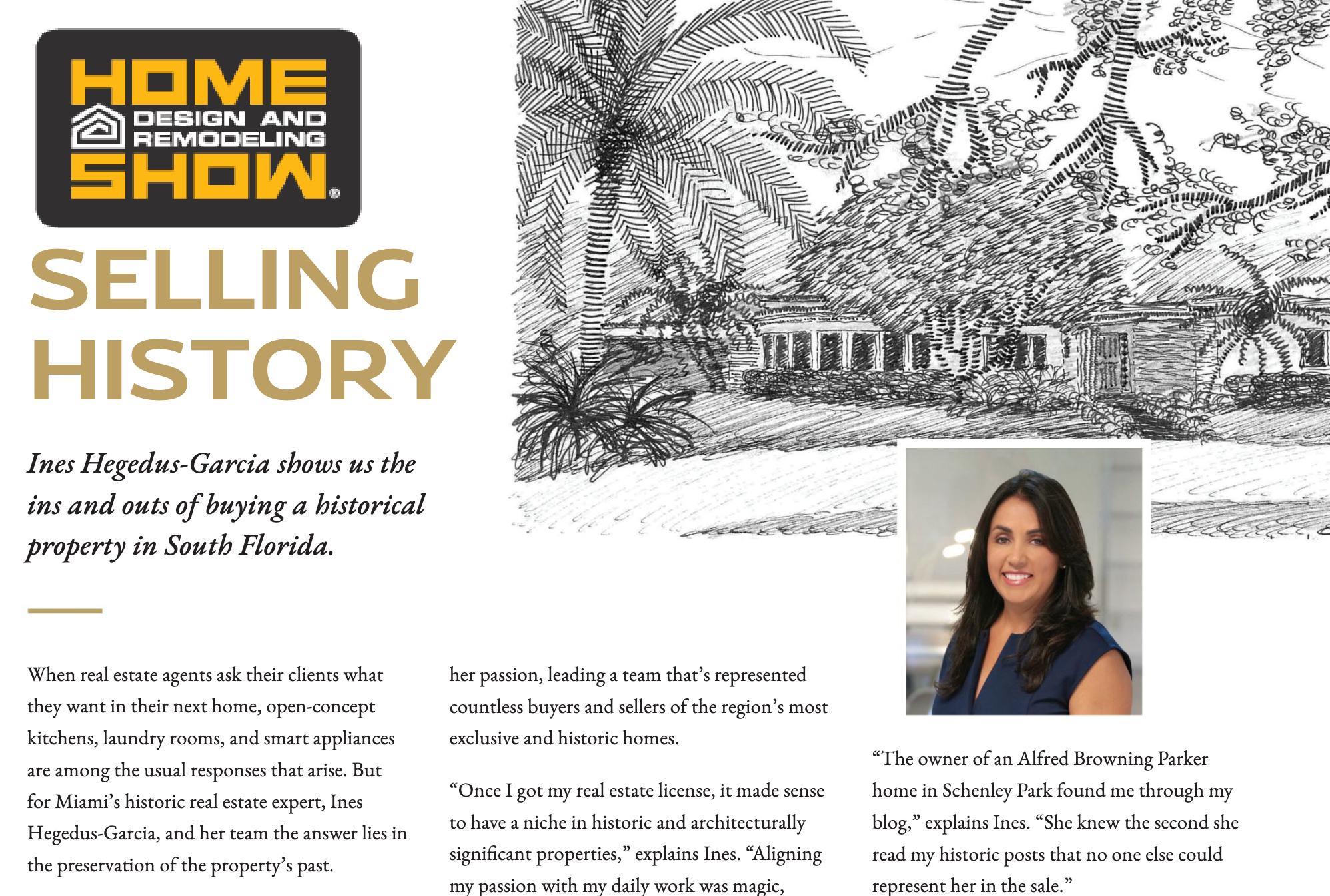 Home Design and Remodeling Magazine - features Ines Hegedus-Garcia