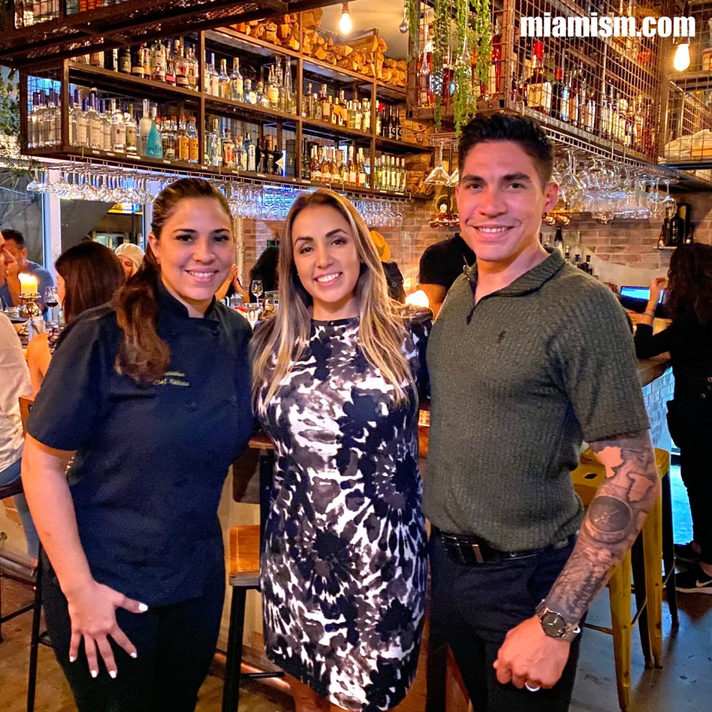 Carlo & Adriana Oropeza with Miamism.com - Sins Gastrobar in Miami Shores