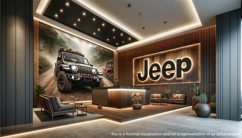 Fictional Jeep Residences Lobby Area