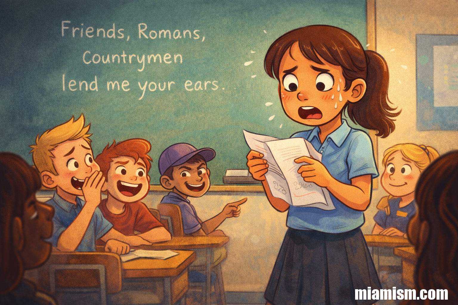 Friends, Romans, countrymen, lend me your ears.